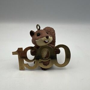 Vintage 1990  Hallmark Keepsake Christmas Ornament Fabulous Decade Squirrel